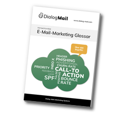 Wir schicken Ihnen unser E-Mail Marketing Glossar kostenlos als gedrucktes Buch zu!