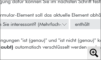 3. Sie können Fragen auch abhängig von den Antworten machen.