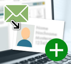 Sie können Empfänger in Dialog-Mail neu anlegen (oder bearbeiten) einfach indem Sie ein E-Mail an Dialog-Mail schicken. Einfacher geht es nicht!