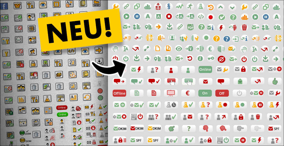 Über 200 (!) neue Icons