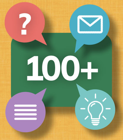 Haben Sie Fragen? Wir haben rund 100 Antworten!