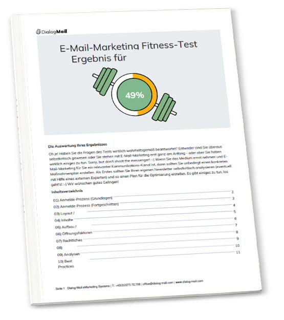 E-Mail-Marketing Fitness-Test